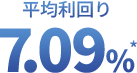 平均利回り7.09%